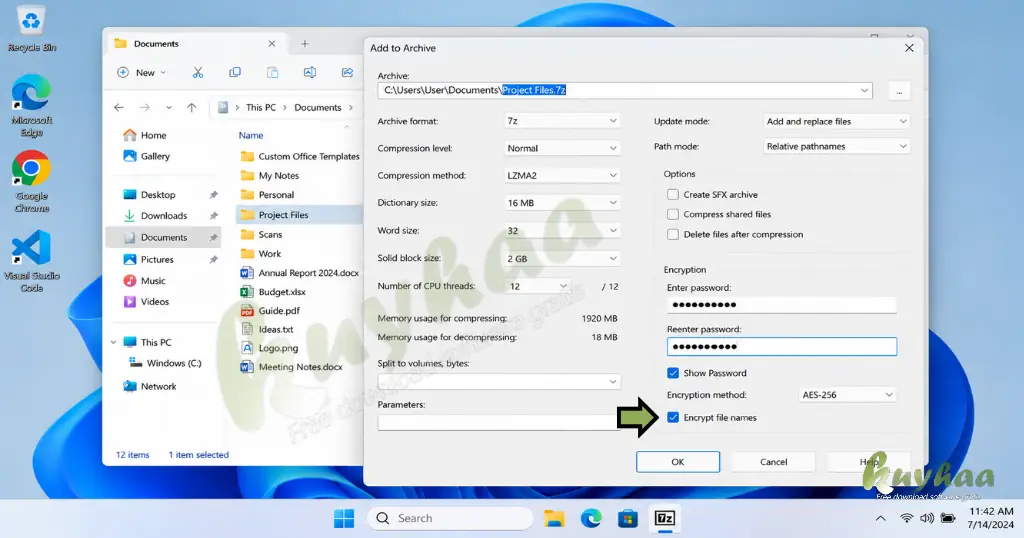 Select Encryption Method