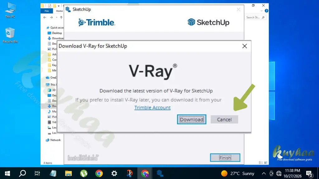Addition VRAY Download, skip for now