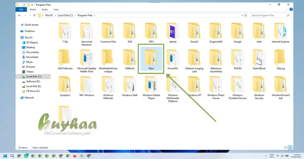 Go To the installation folder in loal Disk C