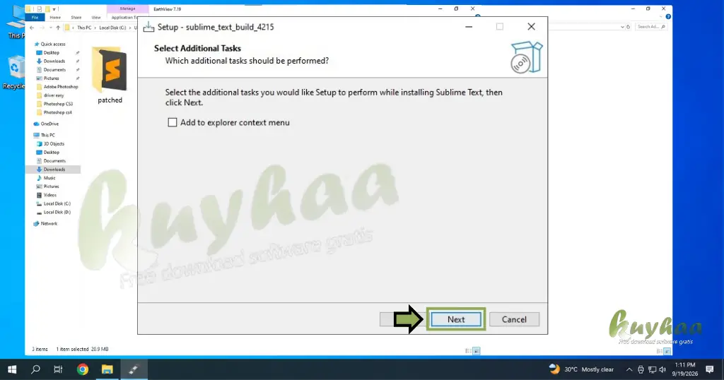 Select Additional Tasks