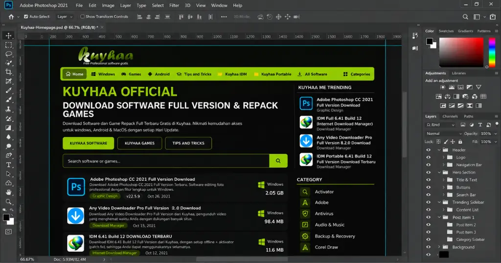 Download Adobe Photoshop CC 2021 Kuyhaa
