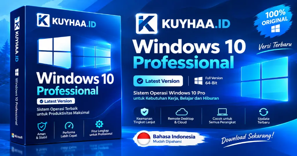 Download Windows 10 Pro 64 Bit ISO Terbaru Kuyhaa
