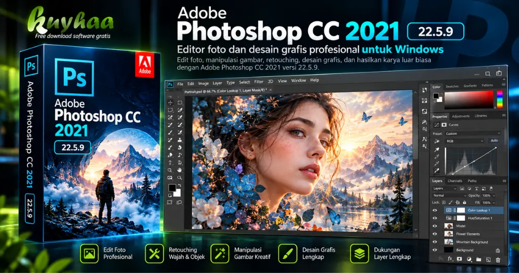 Adobe Photoshop CC 2021 Full Version (22.5.9) Download screenshot 1