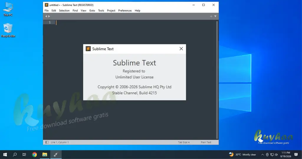 Launch Sublime Text Full Version