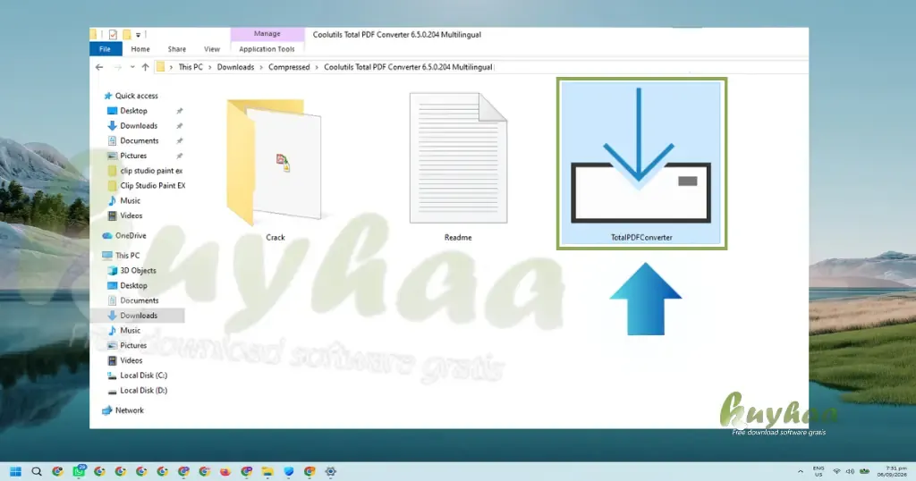 Memilih File Installer Total PDF Converter