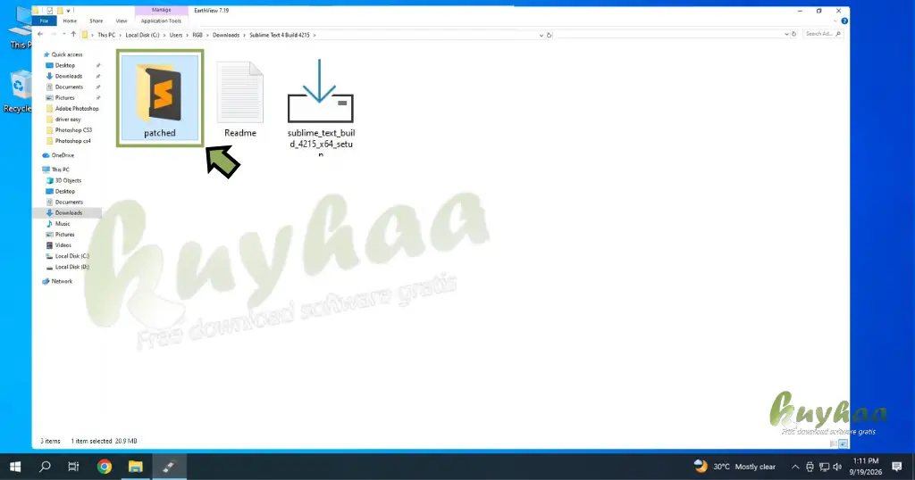 Open the Patched Folder