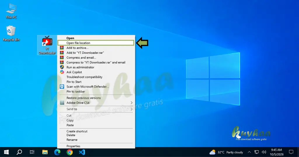 Open Program File Location
