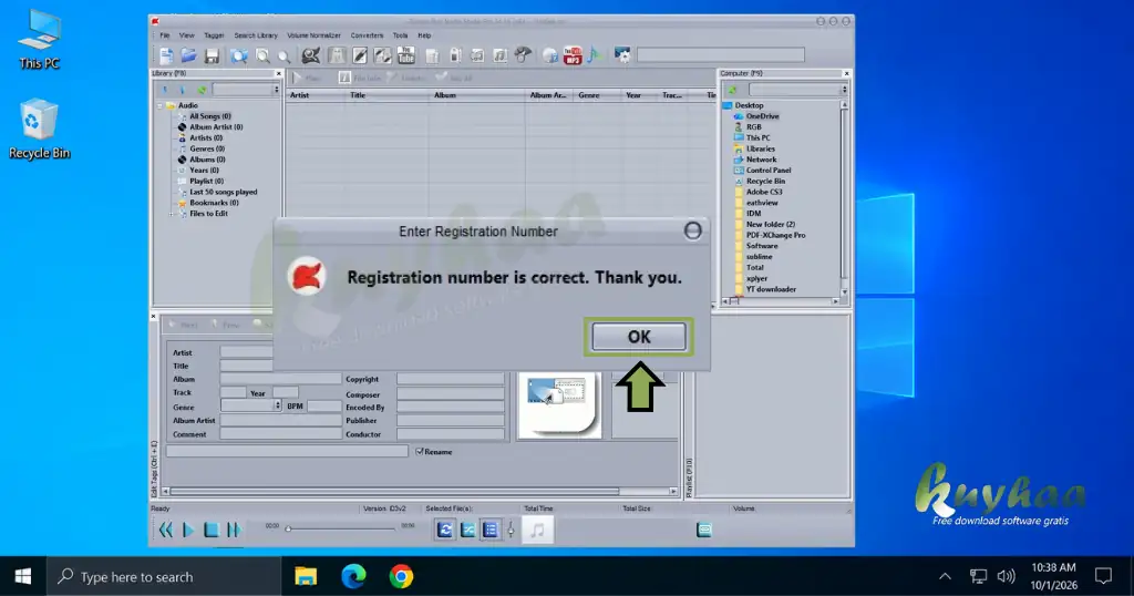Registration key