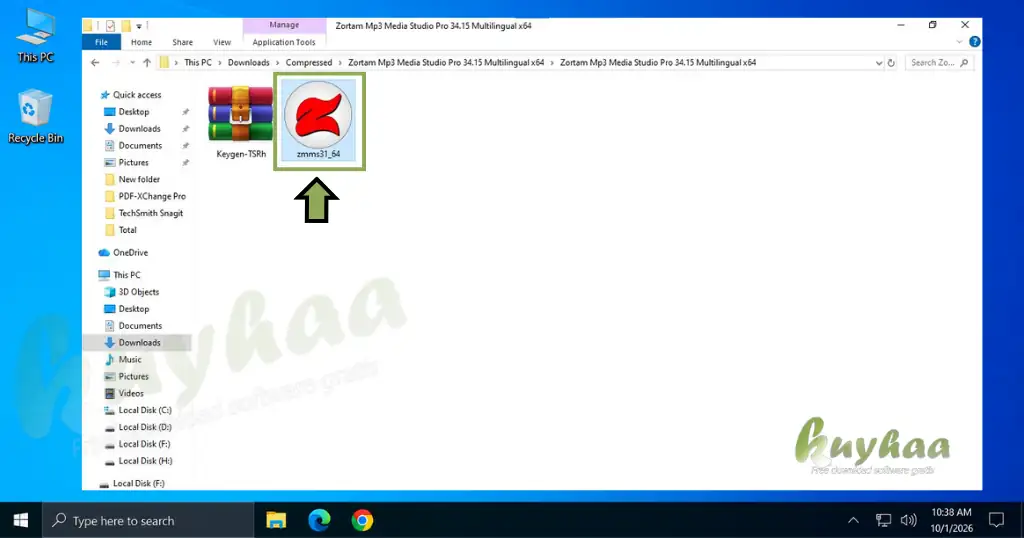 run the zmms31_64.exe