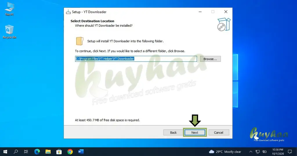 Choose Installation Directory