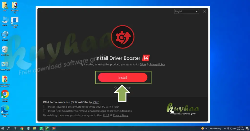 IObit Driver Booster Pro Installation Wizard