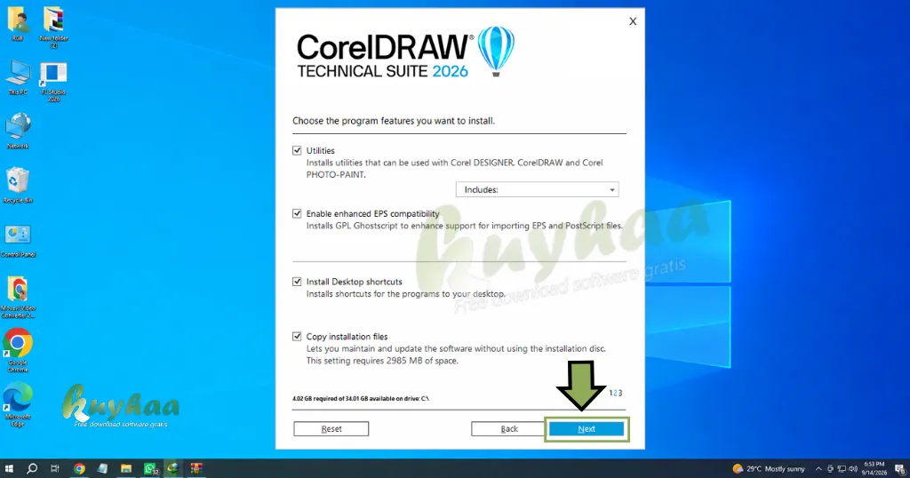 Step 12 Choose Program Features CorelDRAW Technical Suite 2026
