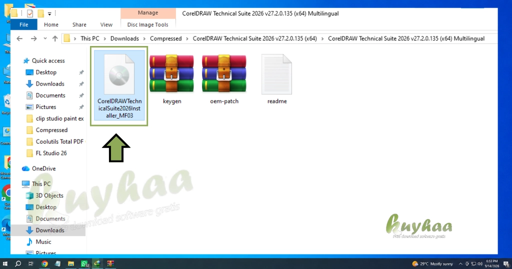 Step 2 Mount CorelDRAW Technical Suite 2026 ISO File