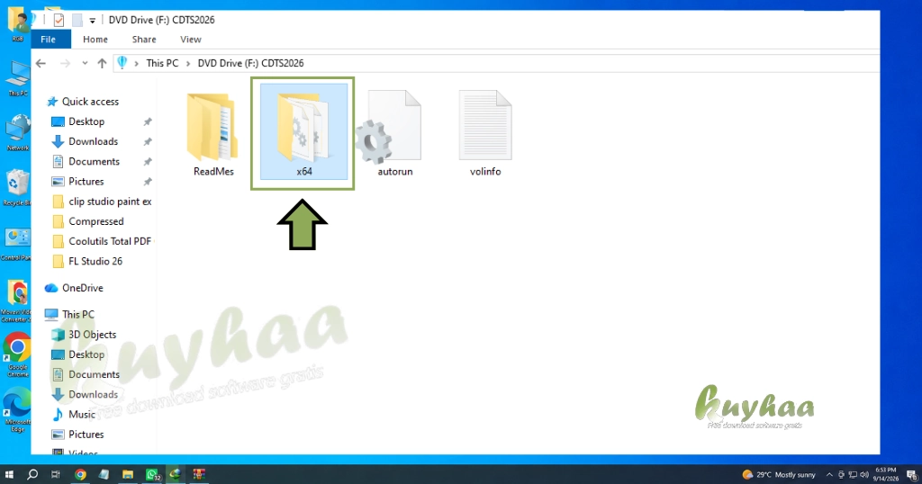 Step 3 Open x64 Folder for Technical Suite 2026
