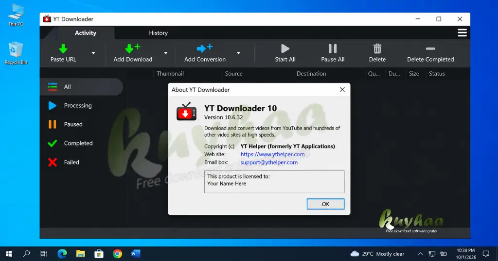Verify Activation in About Section