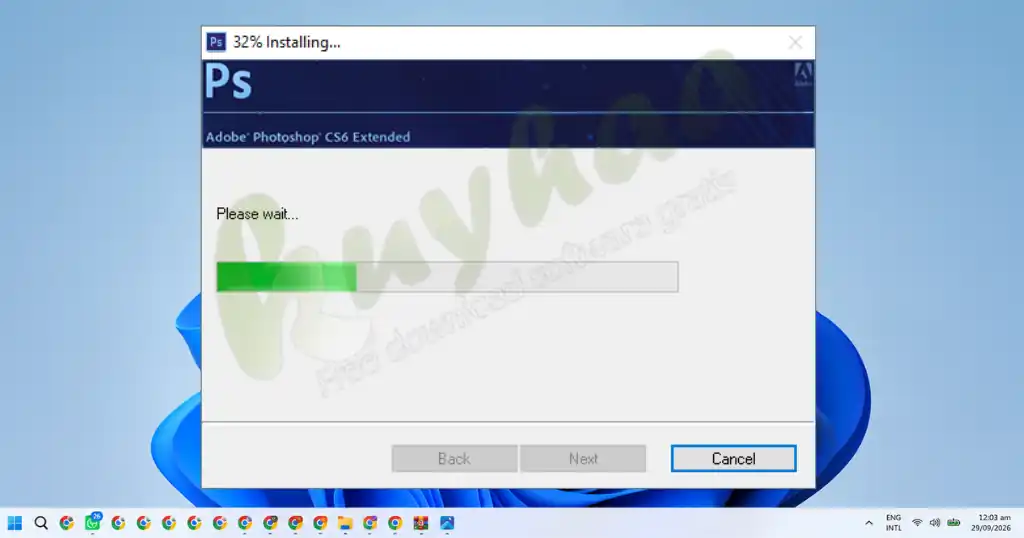Wait for the installaton