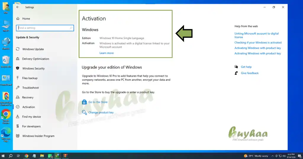 Windows 10 Digital Activation by CMD Proof