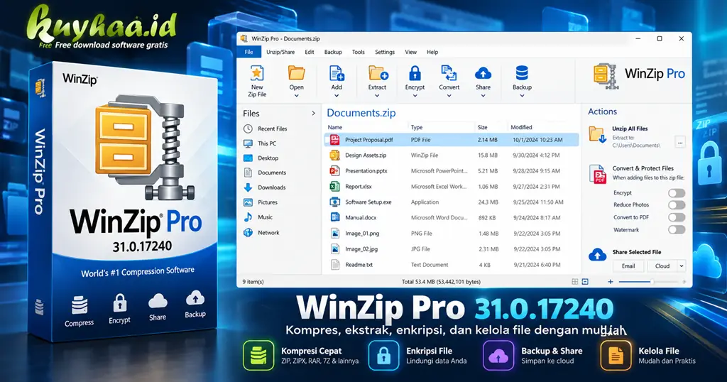 WinZip Pro 31.0.17240 Full Terbaru Download (x64) screenshot 1