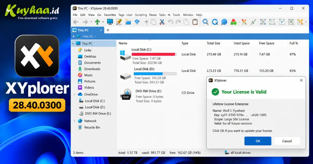 XYplorer Full Version (v28.40.0400) Download screenshot 1