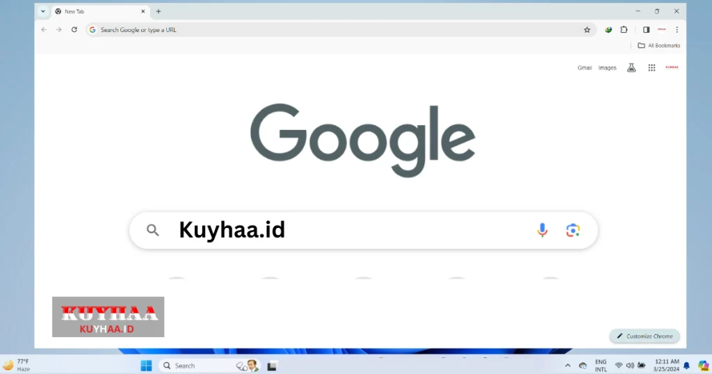 Google Chrome interface