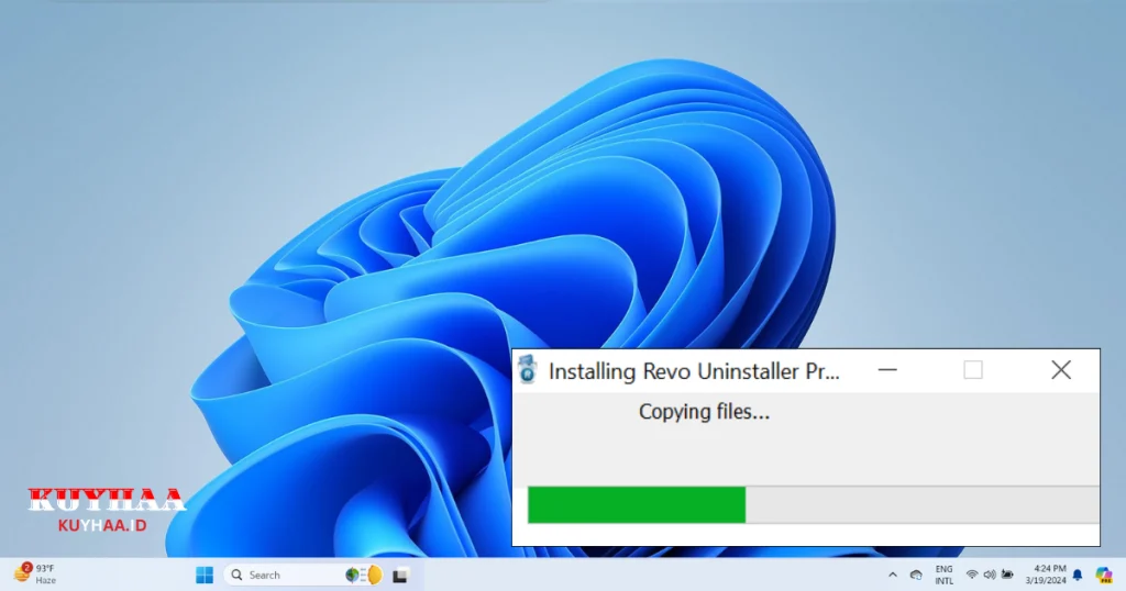 Now, installation starts.