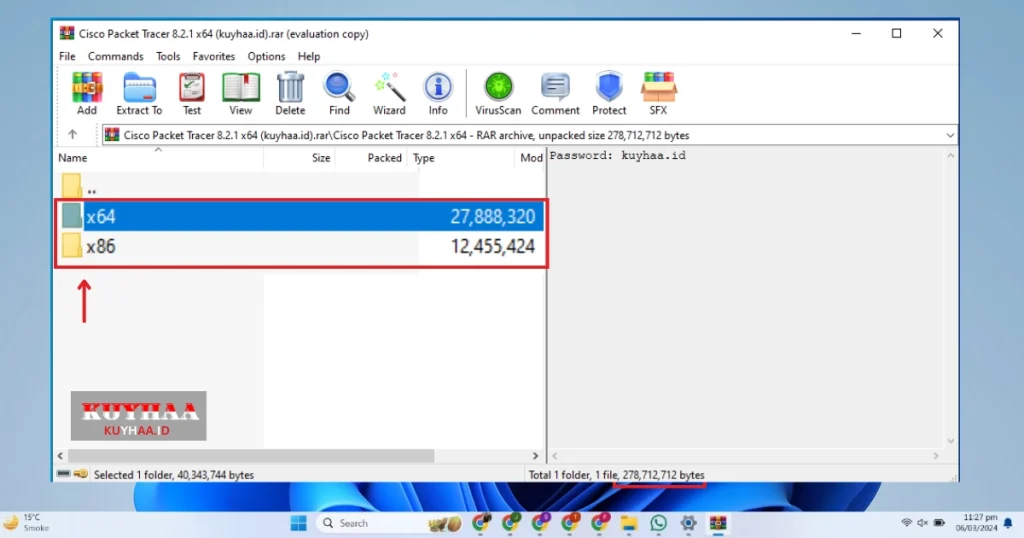 This picture shows select crack files of Cisco Packet Tracer