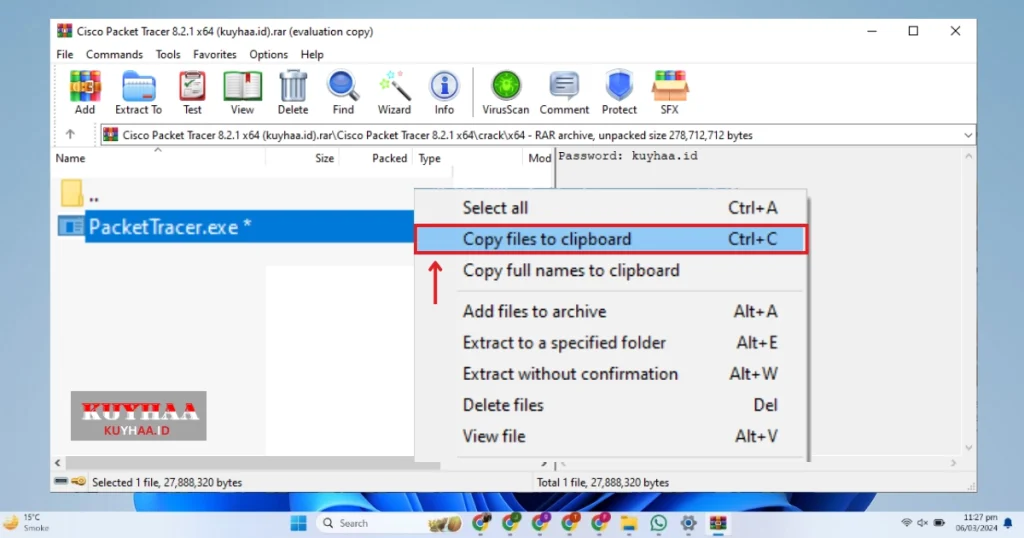 This picture shows copy crack files