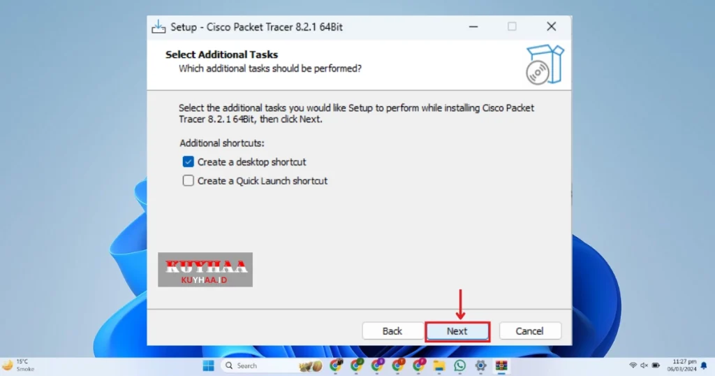 This picture shows select additional options
