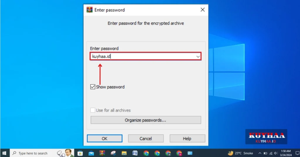 This picture shows to enter the password of Avast Premium Security