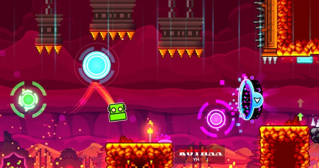 This picture shows the interface of Geometry Dash