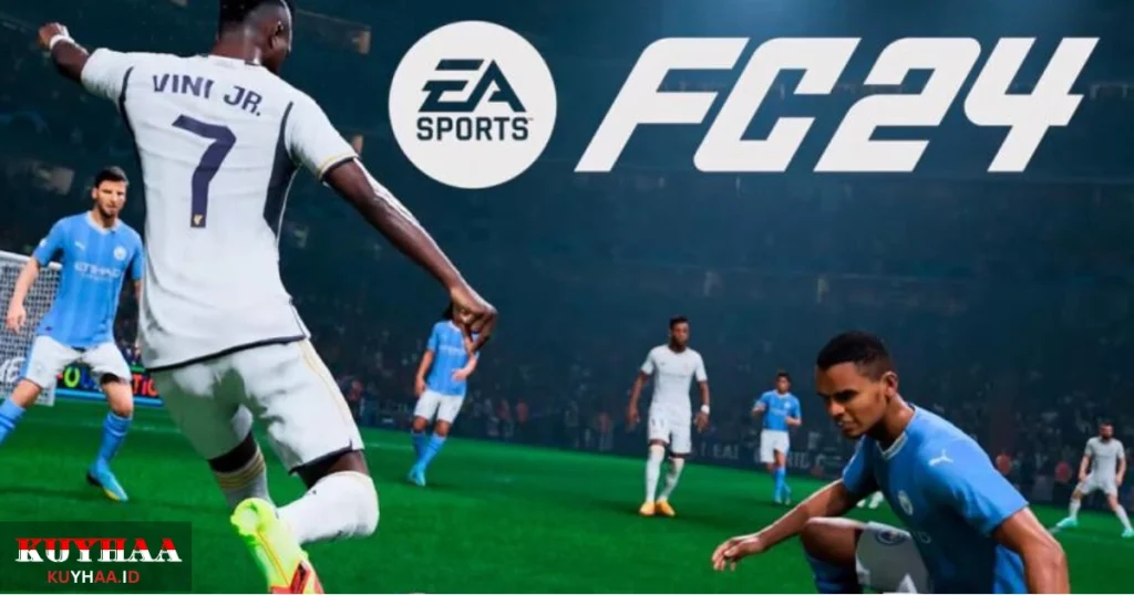 This picture shows the gameplay of FIFA 24