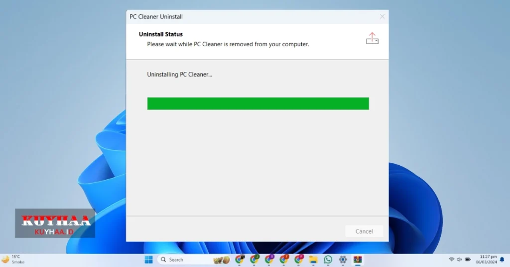 This picture shows the installation of PC Cleaner Pro