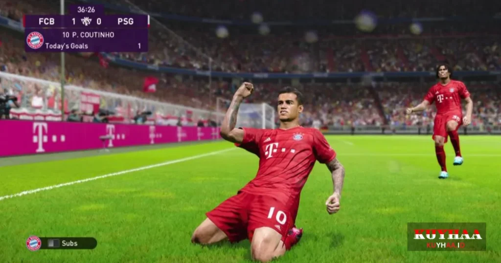 This picture shows the gamplay of eFootball PES 2021