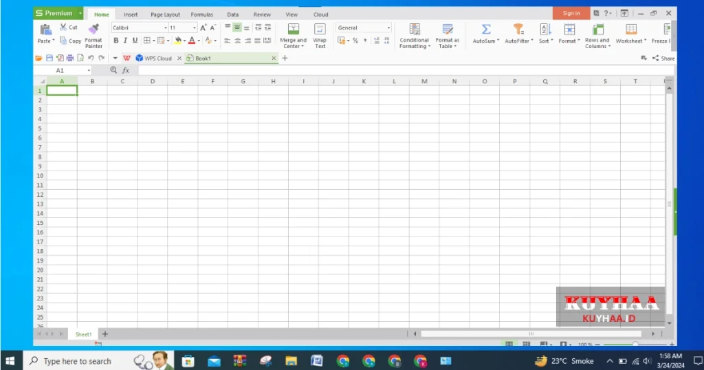 This picture shows the interface of WPS Office 2016