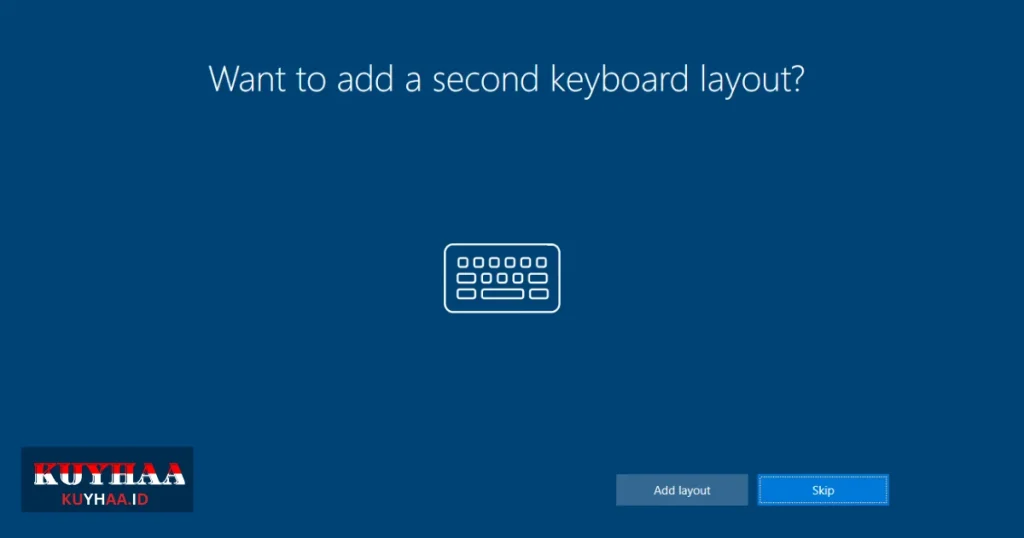 This picture shows to add second keyboard layout