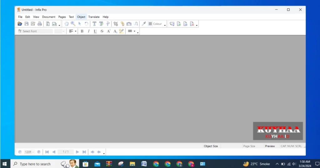 This picture shows the interface of Infix PDF Editor Pro