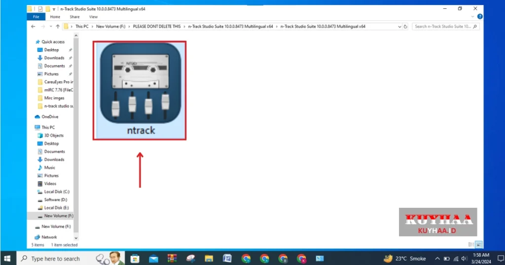 This picture shows to copy patcher of n-Track Studio Suite