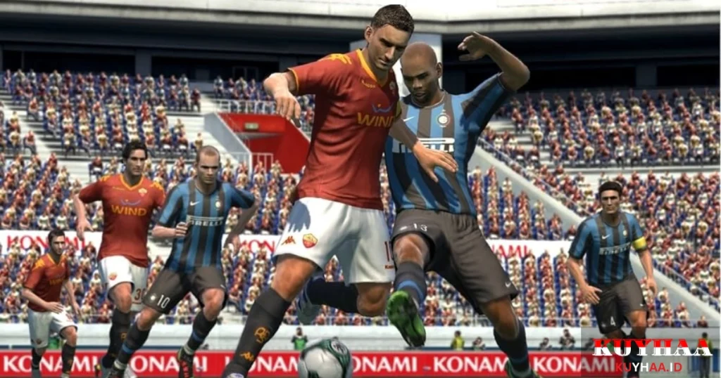 This picture shows the gameplay of eFootball PES 2011