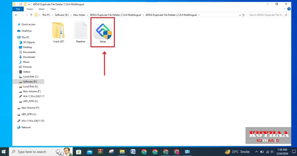 Run 4DDiG Duplicate File Deleter Setup exe