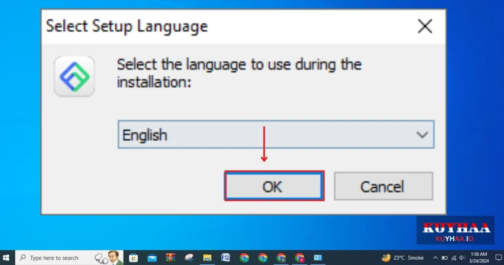 Select the program language