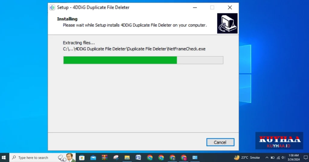 4DDiG Duplicate File Deleter is installing