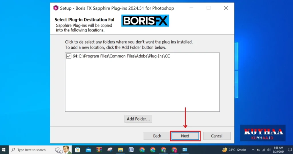 Boris FX Sapphire Plug-ins 64 Bit Click on next