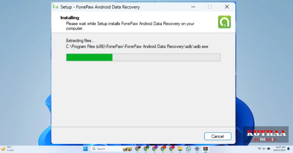 FonePaw Android Data Recovery installation process