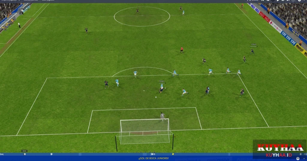This picture shows the gameplay of Football Manager 2016