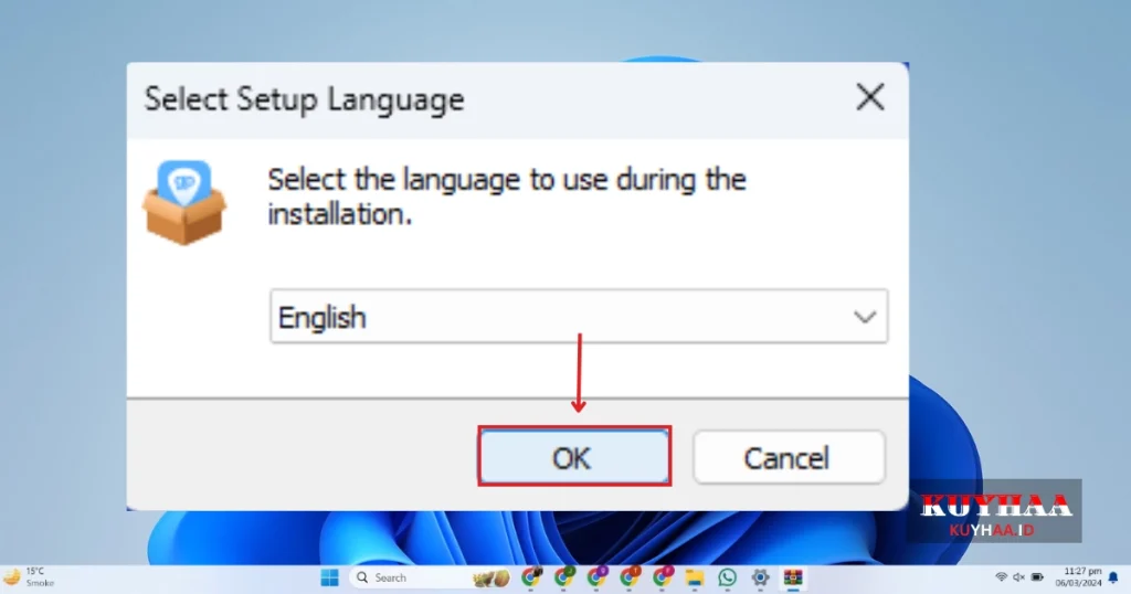 This picture shows the setup language of Guitar Pro