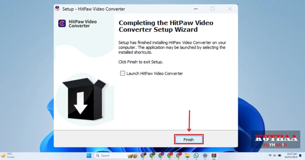 Completing HitPaw Video Converter  Setup Wizard