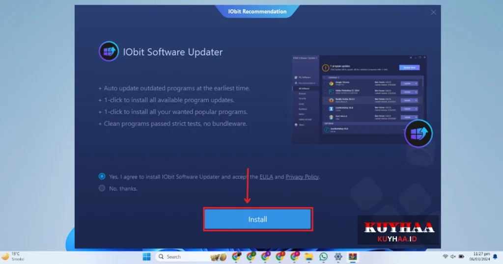 Install other IObit program