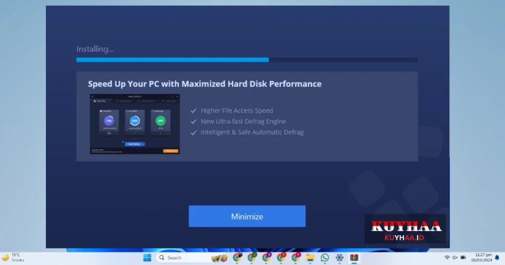 Installing IObit Smart Defrag Pro