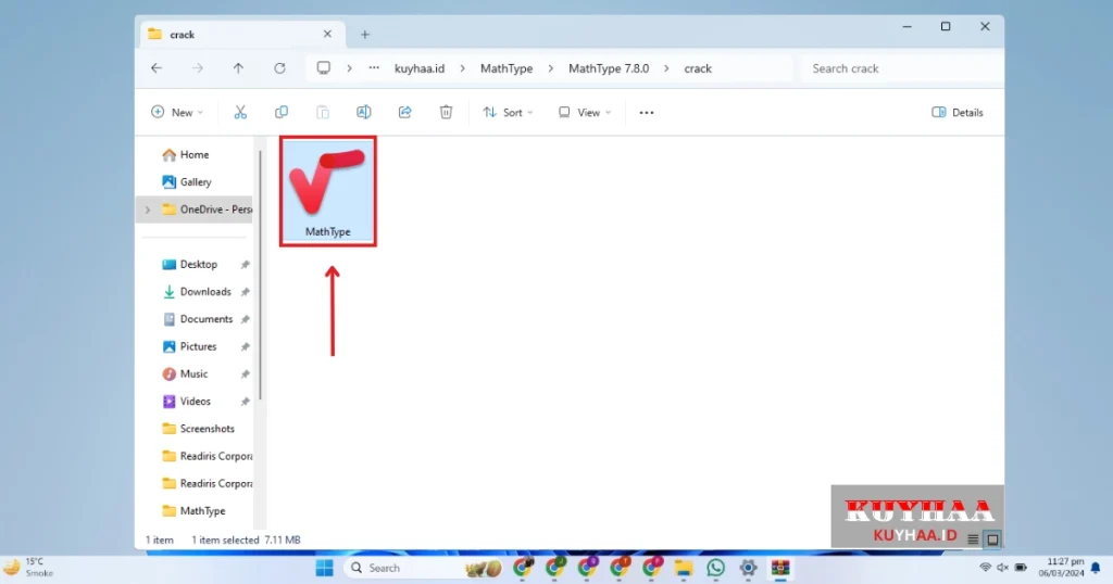 This picture shows to copy the patcher of Design Science MathType