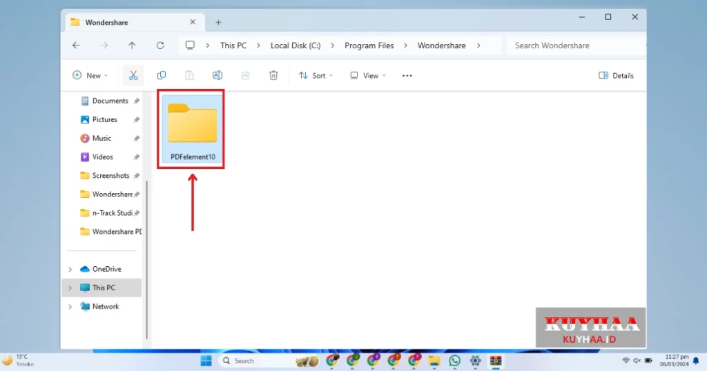 This picture shows to open PDFelement Pro